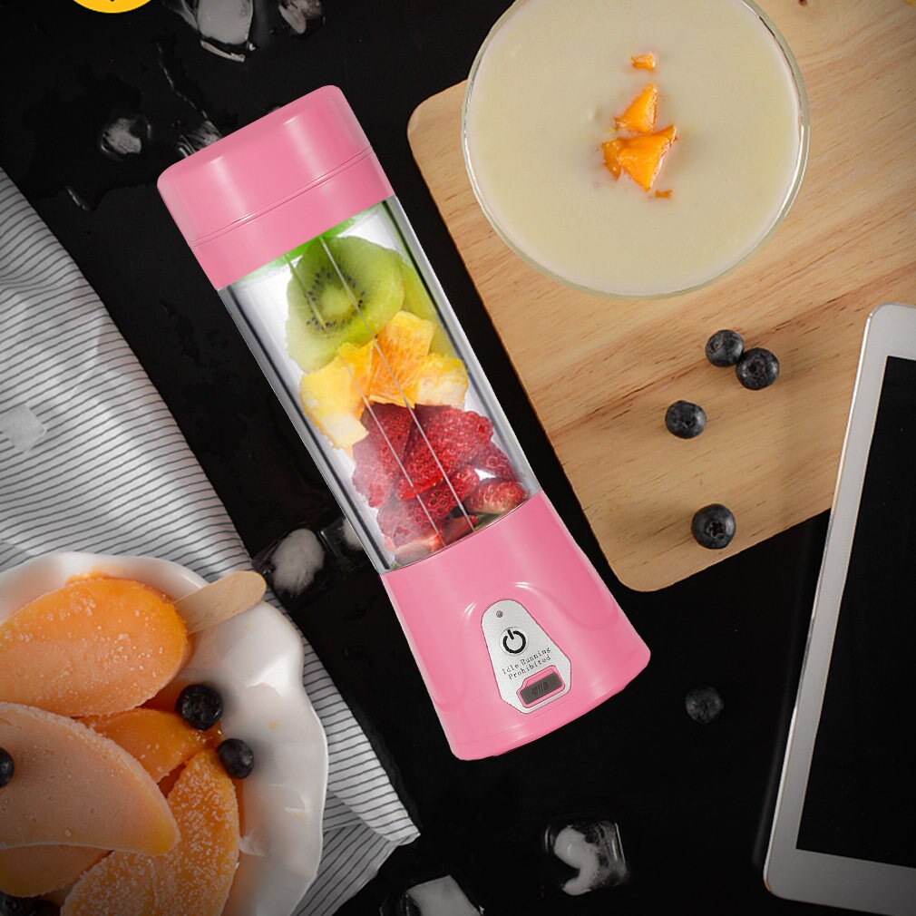 Portable Juicer Cup Eco-Friendly Juice Extractor USB Rechargeable Smart Healthy 380ml Juice Cup with 2000mAh Power