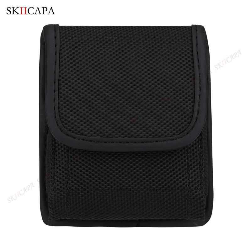 Bolsa de couro do telefone para samsung z flip 3 5g cinto clipe coldre oxford pano telefone caso para galaxy z flip3 5g SM-F711B cintura saco: For Galaxy Z Flip 3 / 01