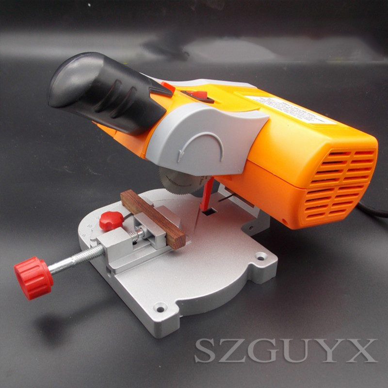 Miniature mini desktop DC cutting machine / cutting tool / for PVC woodworking metal cutting