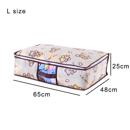 neue vlies Kleidung Lagerung Tasche Schrank Wandschrank Organizer Klapp Gewand Decke Lagerung Tasche für Bettwäsche Decke Kissen: Bär-L