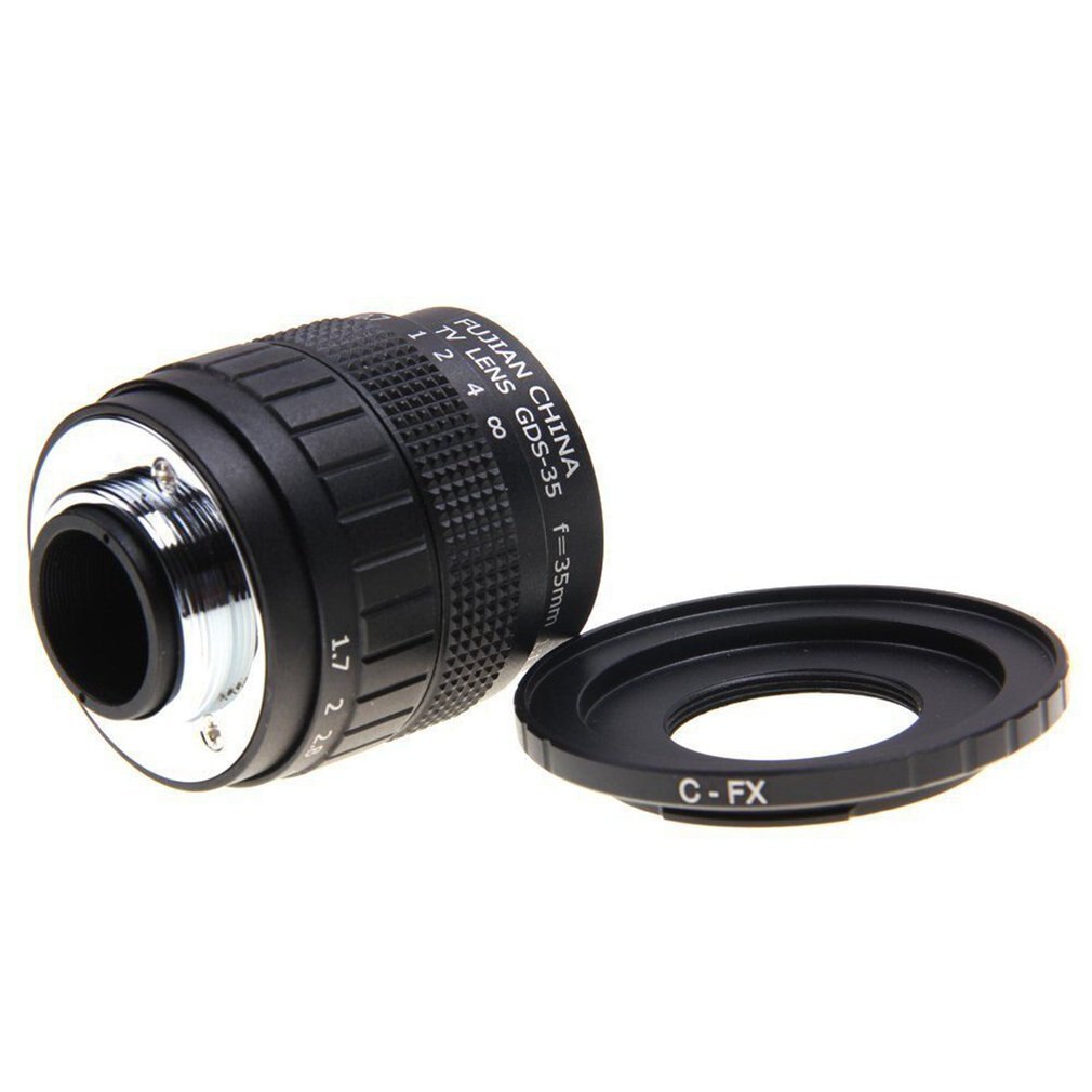 FUJIAN 35mm F1.7 CCTV Téléfilm lentille + Monture C + bague Macro pour Monture Sony E Nex-5T Nex-F3 Nex-6 Nex-7 Nex-5R A6300 A6100 A6500 A5100