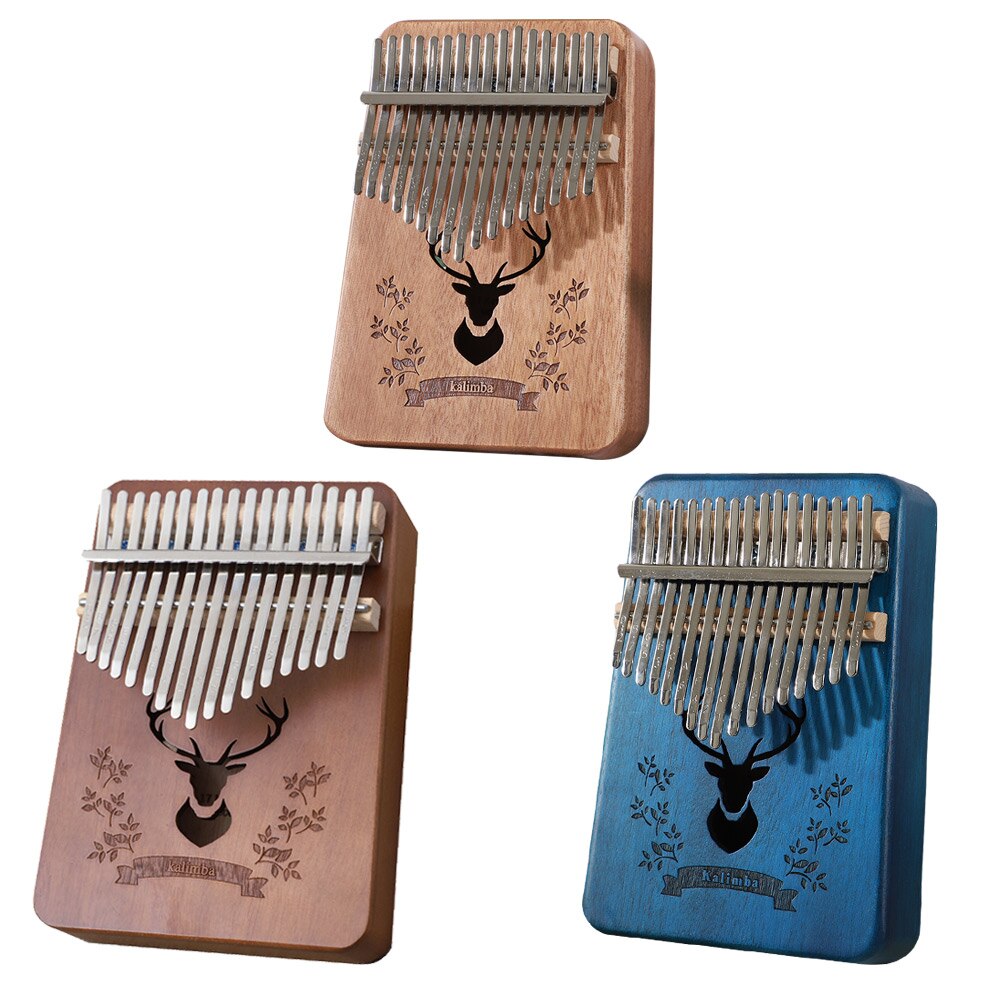Kalimba 17 Keys Calimba Thumb Piano колимба Mbira Muspor Musical Instrument Mahogany Body With Accessory