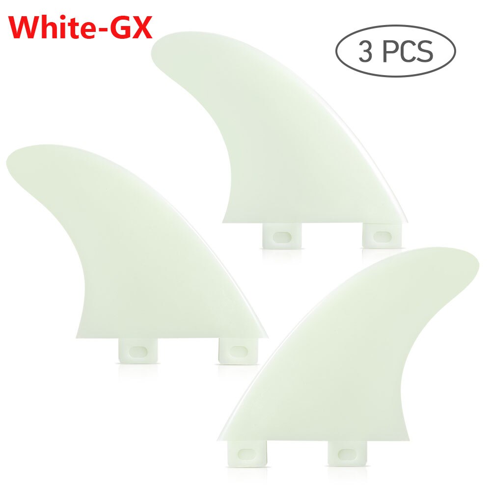 3Pcs/2Pcs Surfplank Fin Thrusters Vinnen Glasvezel Nylon Surf Vinnen Stand Up Paddle Board Nylon Surf Vinnen gl/Gx/M5/G5: GX White 