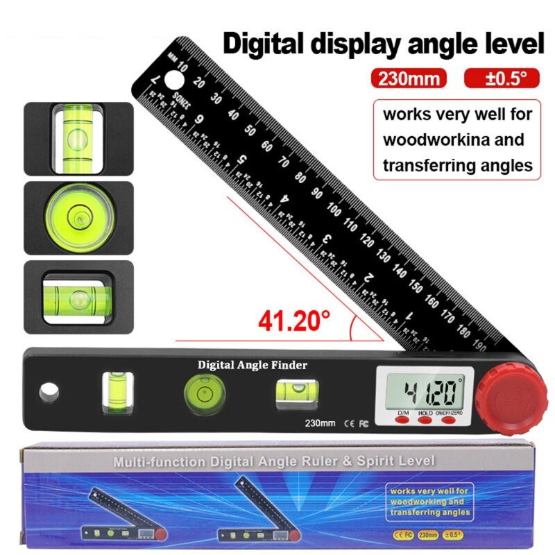 High Precision 4-in-1 Digital Display Angle Ruler ... – Grandado