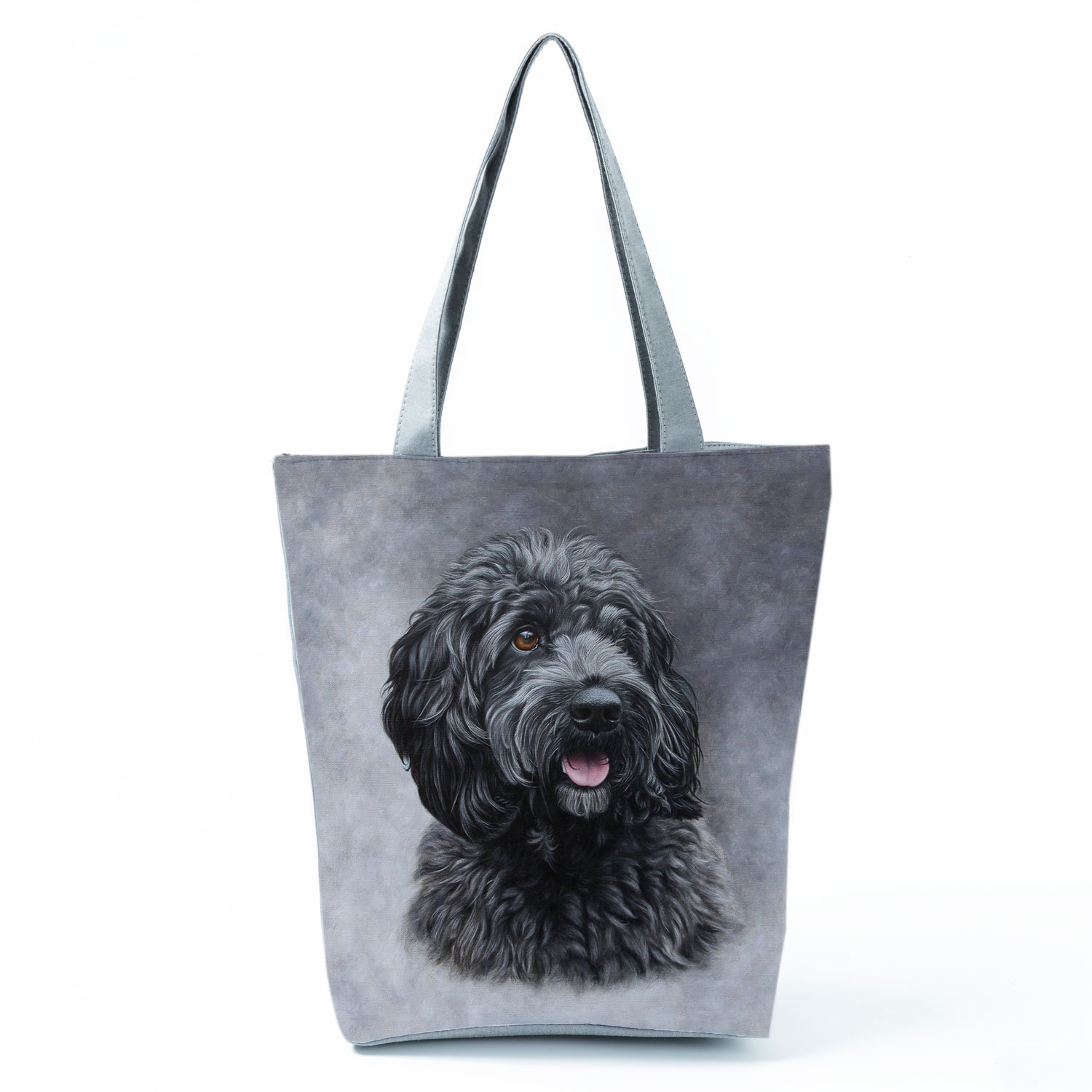 Sac à main en bandoulière de grande capacité pour femme, sac de courses exclusif avec peinture à l'huile, imprimé chien, pour épicerie, Papillon, carlin, Retriever: hl2909 Dog Bag