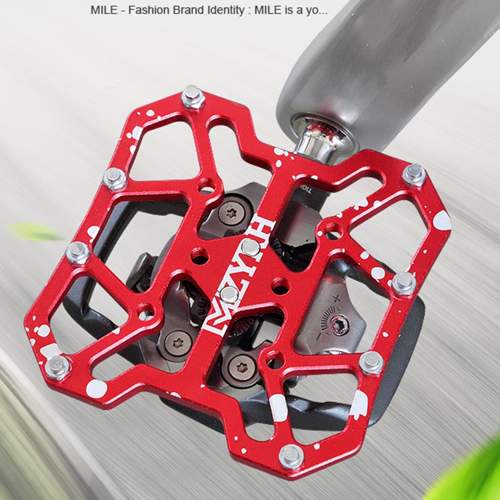 Pedale per tacchette da bicicletta per SPD Shimano adattatore per pedaliera senza clip per bicicletta in lega di alluminio MTB Mountain Road Bike accessorio