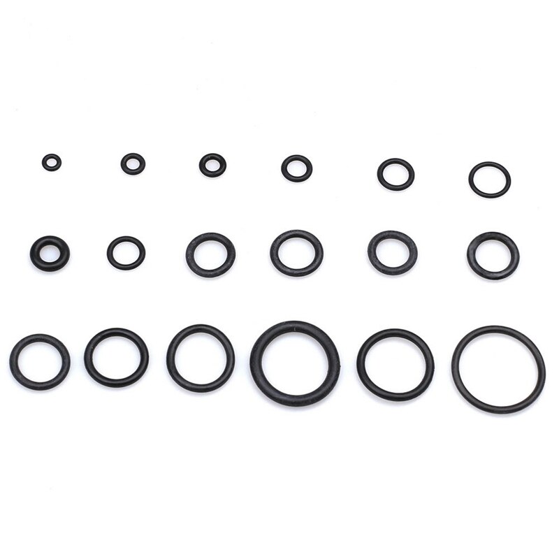 225pcs/box NBR Seal Ring Kit Thickness 1-3mm Nitrile Rubber NBR O-Ring Gasket Sealing Ring O Rings Rubber Kit Set