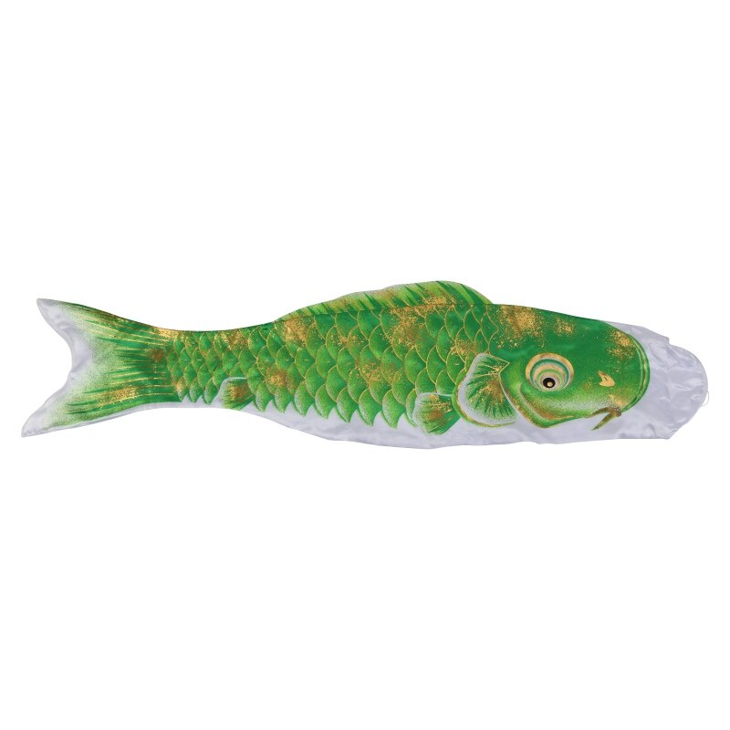 Colorful Japanese Style Carp Wind Sock Koinobori Fish Flag Wall Hanging Decoration: G 110CM