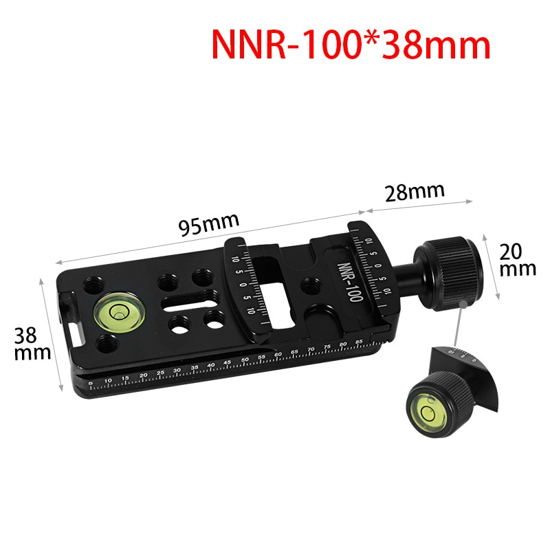 Slide Rail Rrs Lange Quick Release Plaat Klem Lange-Focus Zoom Lens Ondersteuning Holder Bracket Voor Arca Swiss Statief camera Balhoofd: NNR100 only clamp