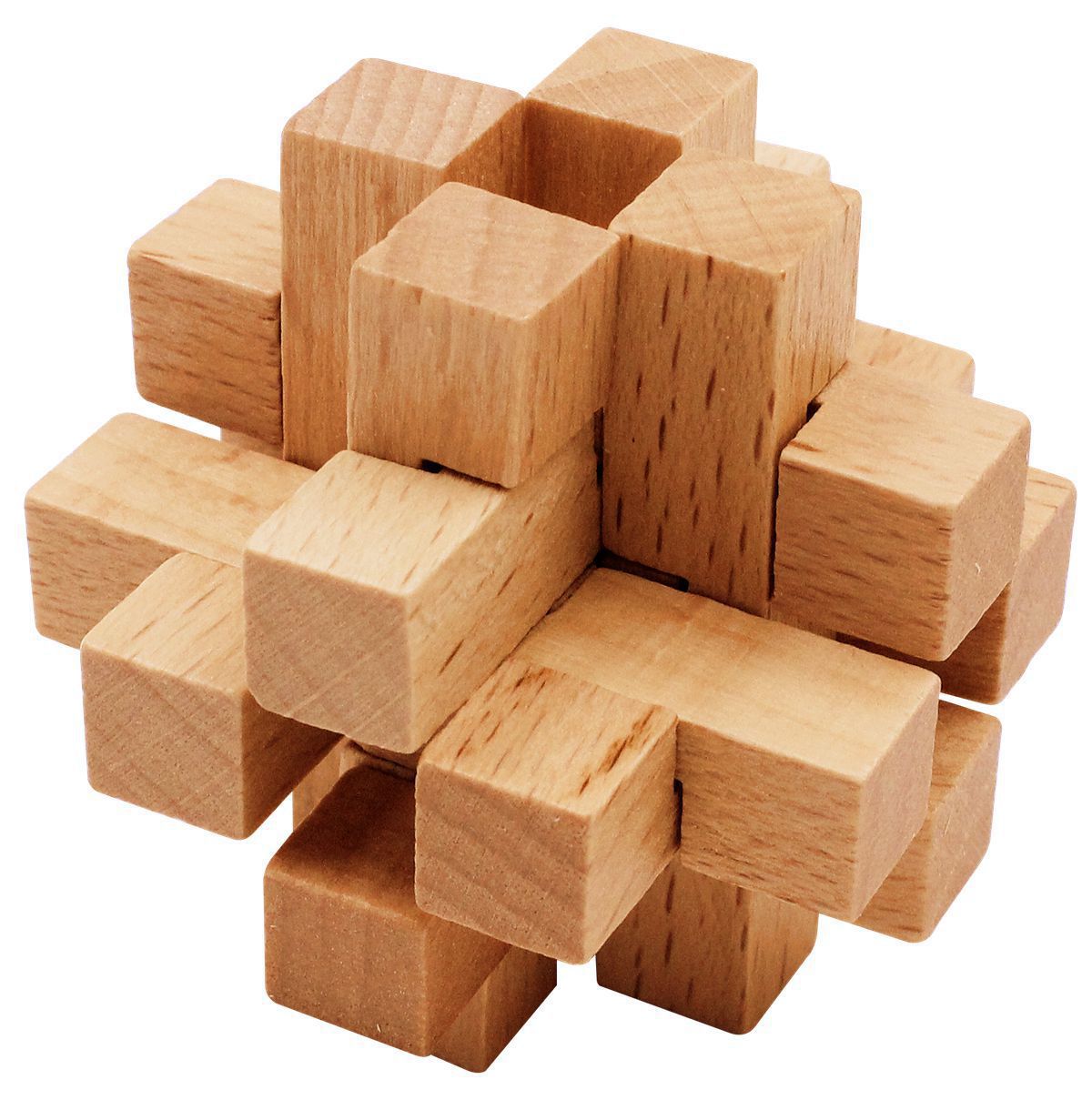 Mini Color Boxed Burr Puzzle a Total of 10 Selectable Educational Luban Lock Wooden Disassembly Unlock Toy: Tic Tac Toe Lock