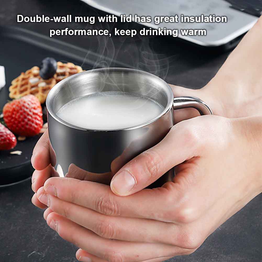 Alipis 6pièces Tasse à Thé Inox Ensemble De Métalliques Pour Maison Et Pour Eau Et Portable