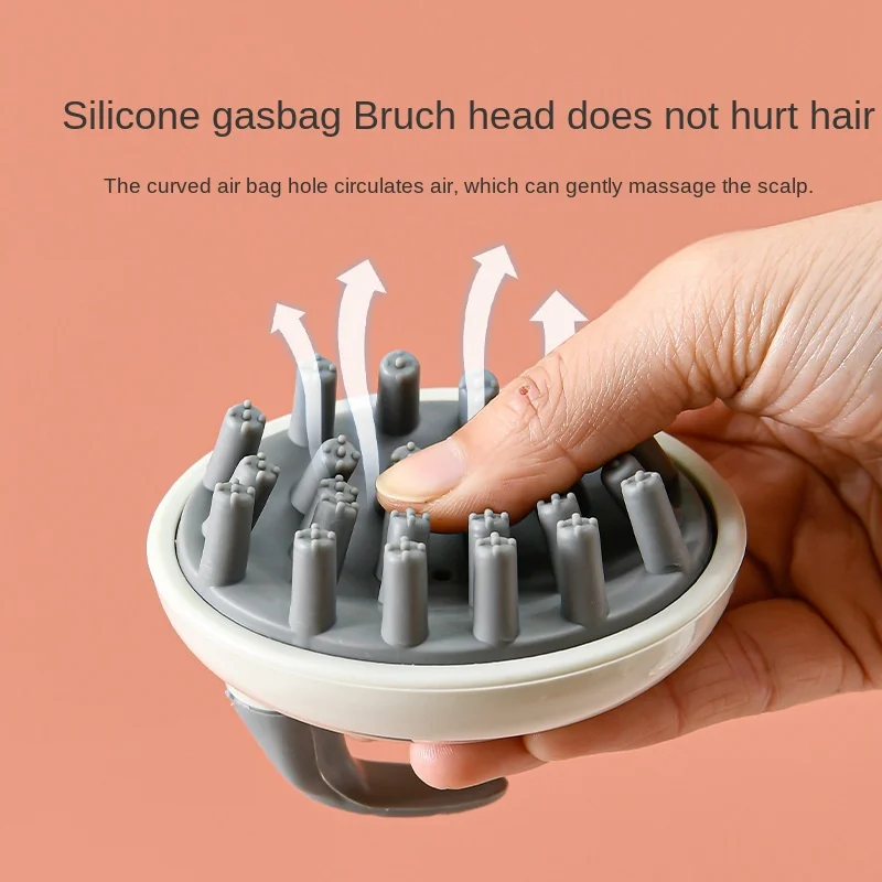 Siliconen Shampoo Borstel Huishoudelijke Haar Schoonmaken Shampoo Doet Geen Pijn Het Hoofd Nat En Droog Massage Shampoo Kam Met Handvat