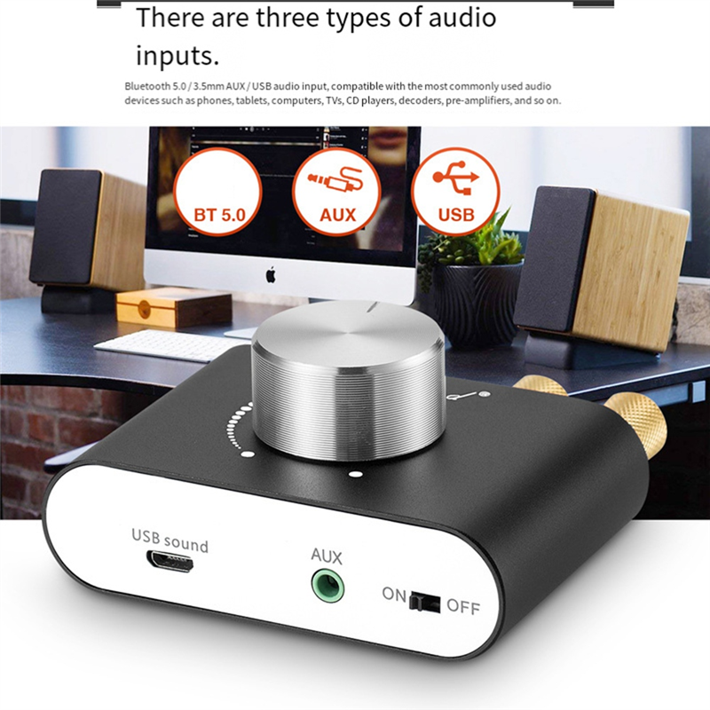 BTLIFE-Douk Audio Mini Bluetooth 5.0 TPA3116 Digital Amplifier 50W+50W Car Sound Amplifiers Hifi Stereo Audio Receiver Power Amp