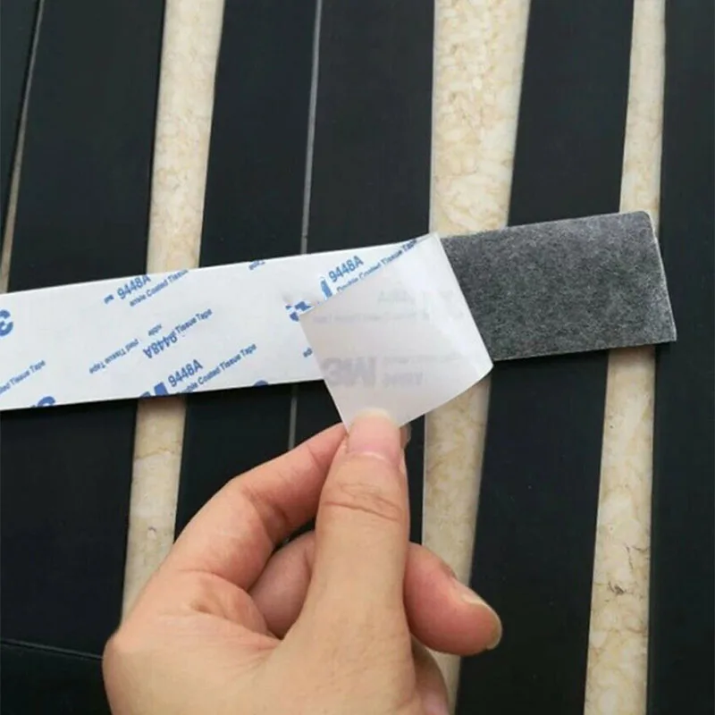 Tira de goma de silicona autoadhesiva, almohadilla de junta antideslizante, tira de sellado de amortiguador L30/100cm de espesor 0,5/1/2/3mm