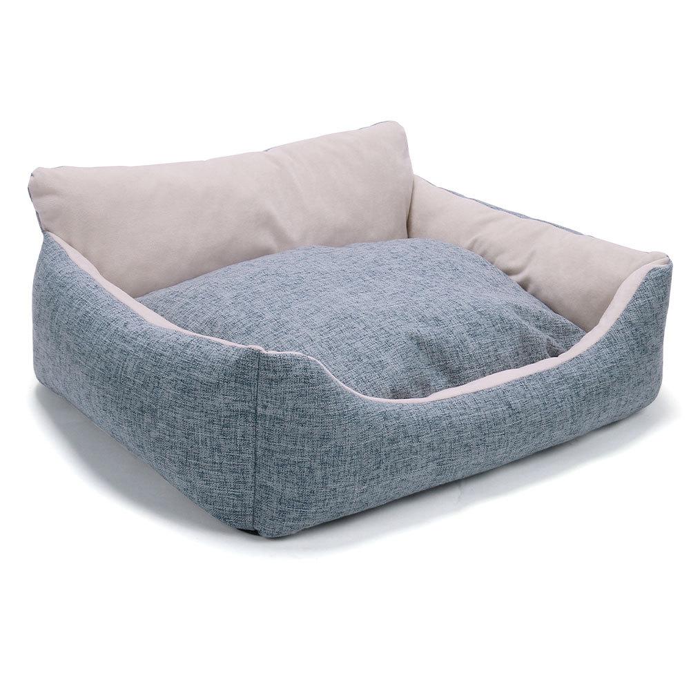 Dog kennel for small and medium-sized dogs, cat kennel, deep sleeping pet kennel, warm and washable: Light Gray / 64cm