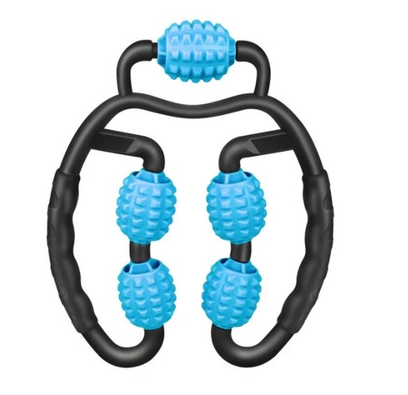 Ring clip been verstelbare 5 wiel foam roller foam as dunne been voor ontspanning arm been nek spierweefsel fitness workout: 3