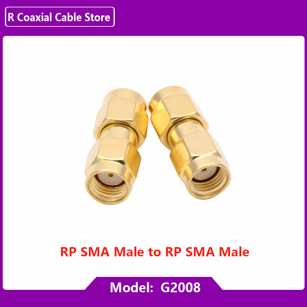 Adaptador macho y hembra SMA macho y hembra, convertidor de conector de barril de tuerca de acoplamiento coaxial RF, MMCX/MCX, 1 ud.: G2008
