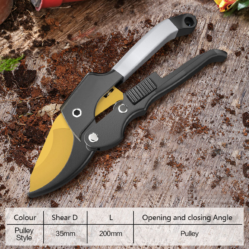 AI-ROAD Garden Steel Pruning Shears Home Fruit Tree Potted Greening Durable Labor-saving Tools Orchard Home Gardening Pruning: Pulley Models