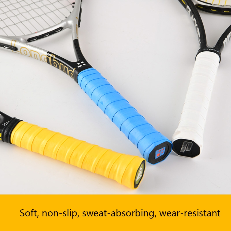 60 Pcs Tennis Racket Overgrips Anti-skid Tape Wraps Fishing Rod Badminton Racquet Non-Slip Sweatband M5TC