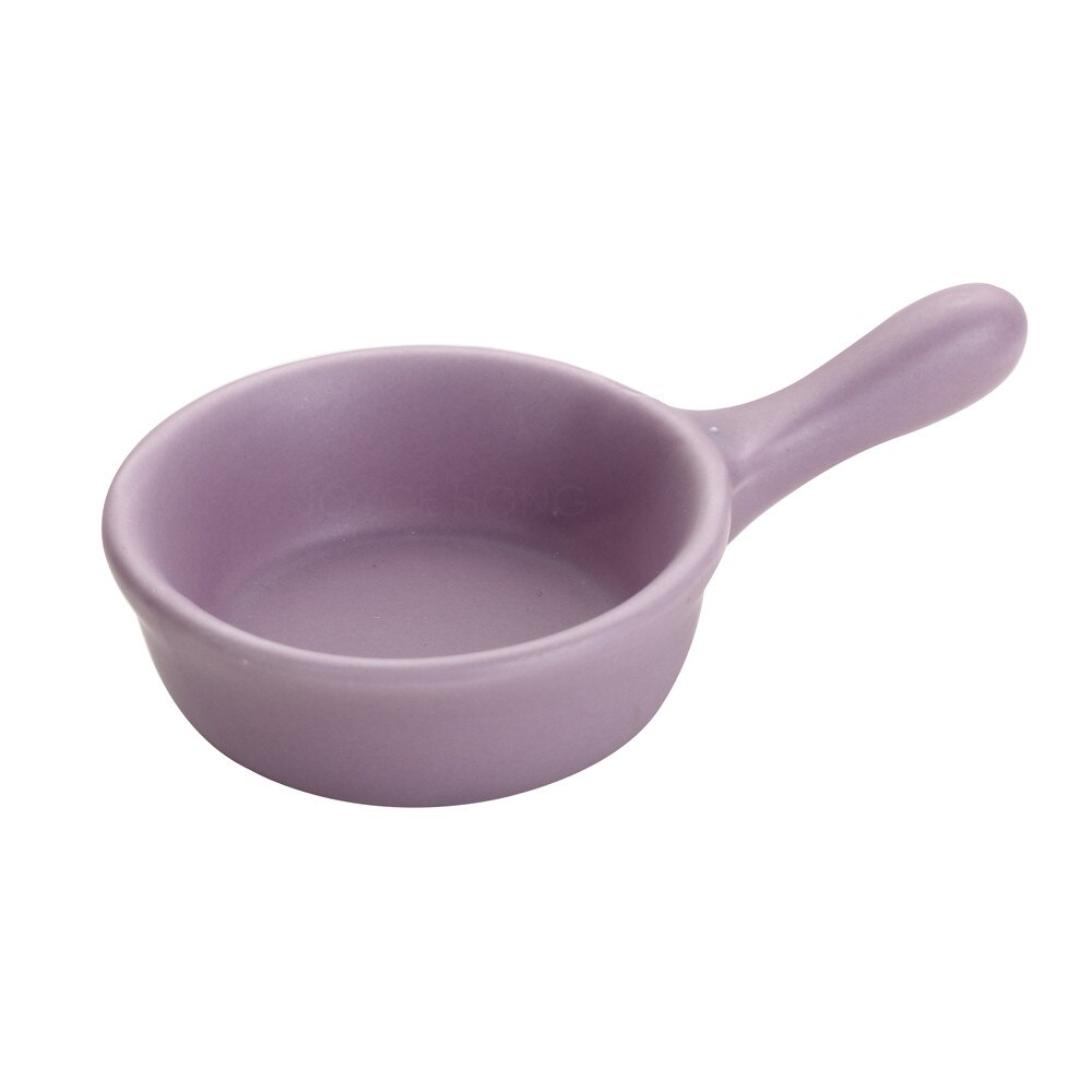 2 stk/lot keramiske krydder dip sauser fat med håndtak snack boller tallerken forrett serveringsbrett dip bolle med håndtak