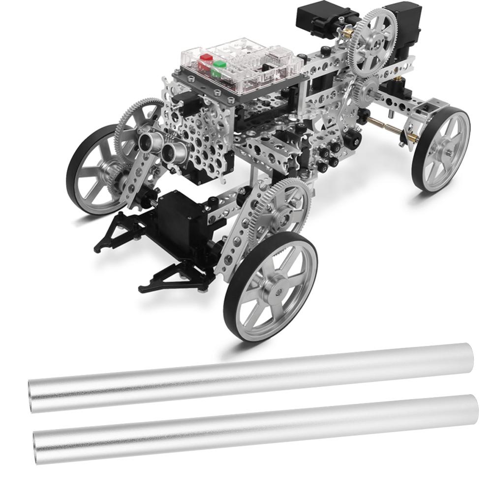 2 kpl/pakkaus alumiiniputki pyöreä putki korkea tarkkuus 6061 suoraa letkua itse tehtävissä teollisuusrobotin osissa 220 x 15.7 x 14.3mm