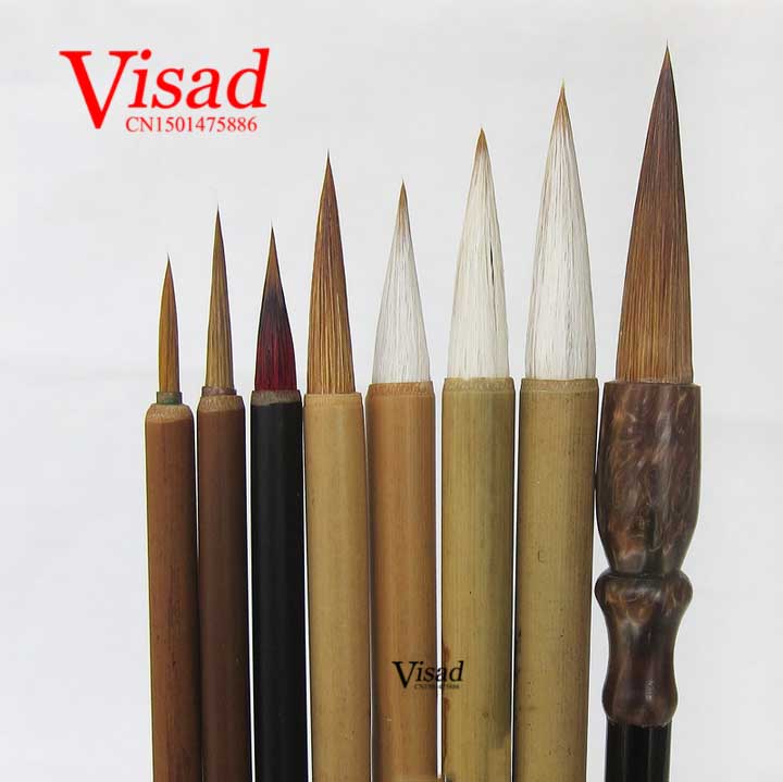 8 pcs/pack Chinese brushes pen artist painting supplies watercolor brush lian brush badger brush bristle