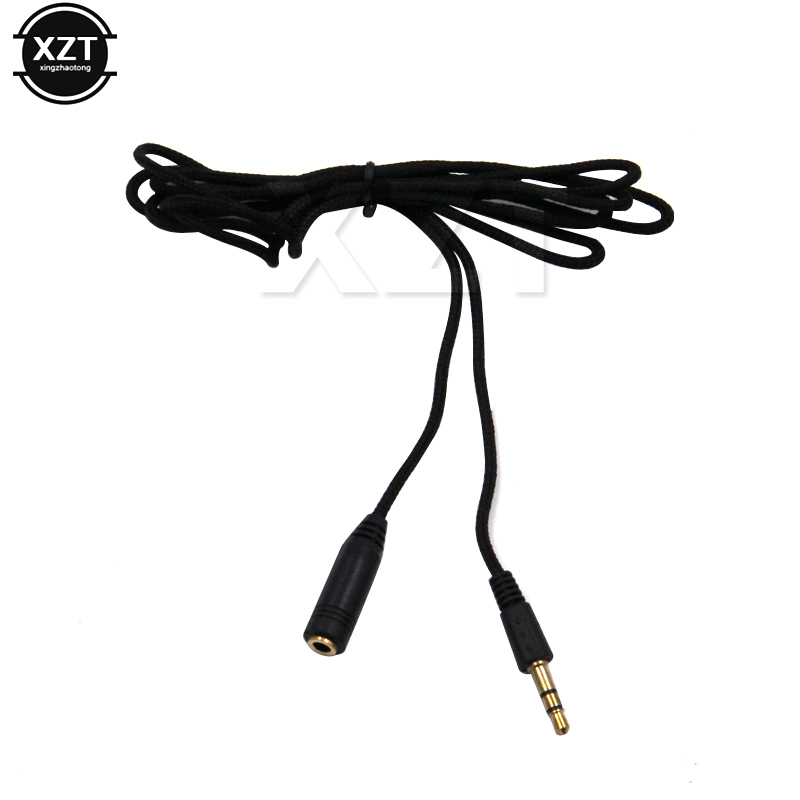 1.5m/3m/5m Earphone Headphone Stereo Audio Extension Cable Cord for Speaker Phone Nylon Wire 3.5mm Jack Female to Male: 5m