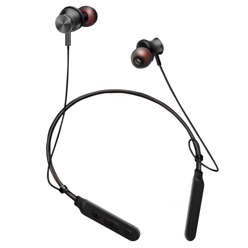 M8 Magnetic Wireless Bluetooth 4.1 Neckband Sports Earphone Stereo Headphone With Mic: Black