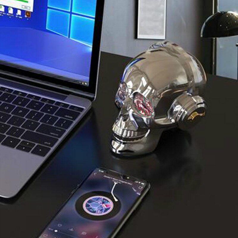 LED Verlichting Speaker Draadloze Bluetooth Bass Stereo Muziekspeler Verblinden USB Draagbare Draadloze Bluetooth Speaker Halloween