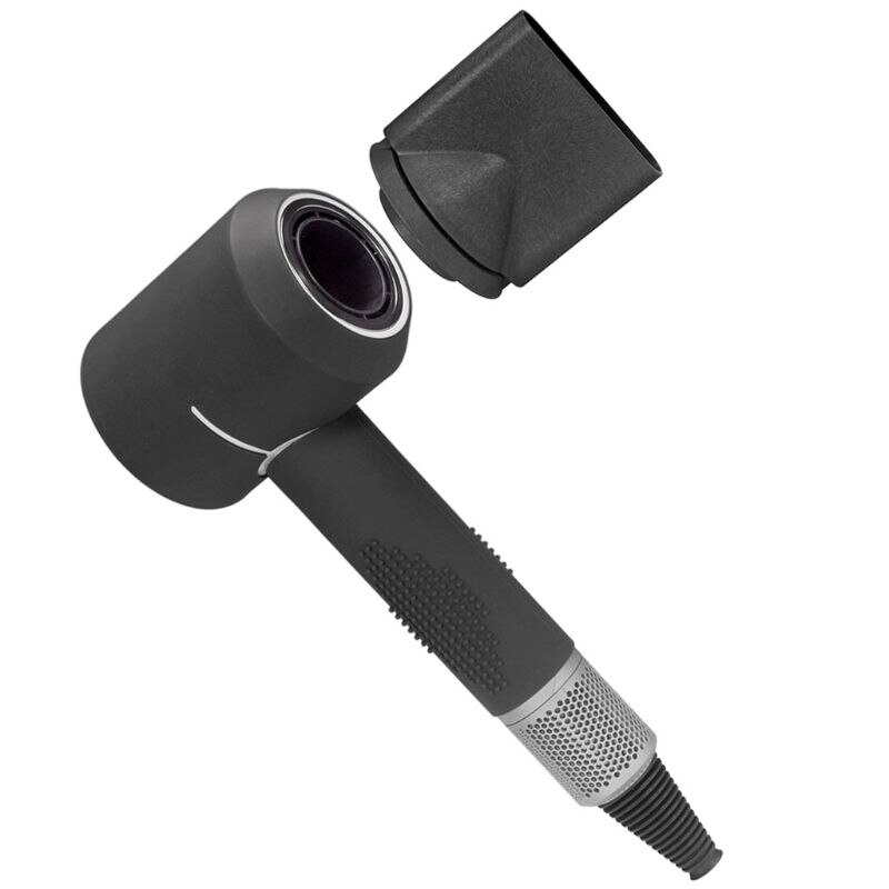 Colorful Silicone Anti-scratch Body Head Protective Cover Case Skin for Dyson Hair Dryer: BK