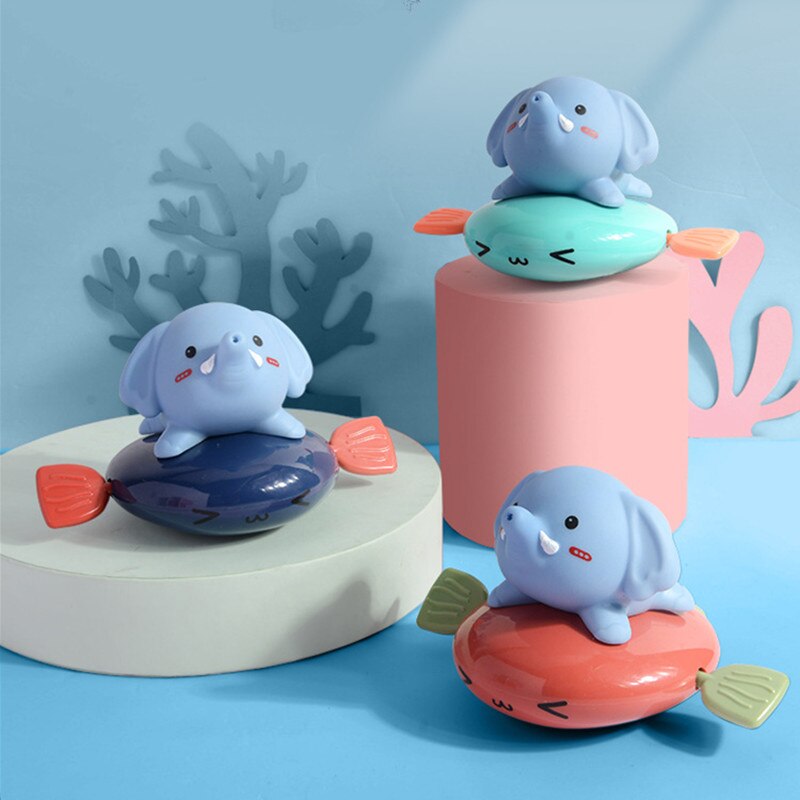 1PCS Cute Cartoon Animal Bath Toy for Baby Beach Pool Wound-up Chain Clockwork Kids Toy Baby Shower Interactive Toys for Kids