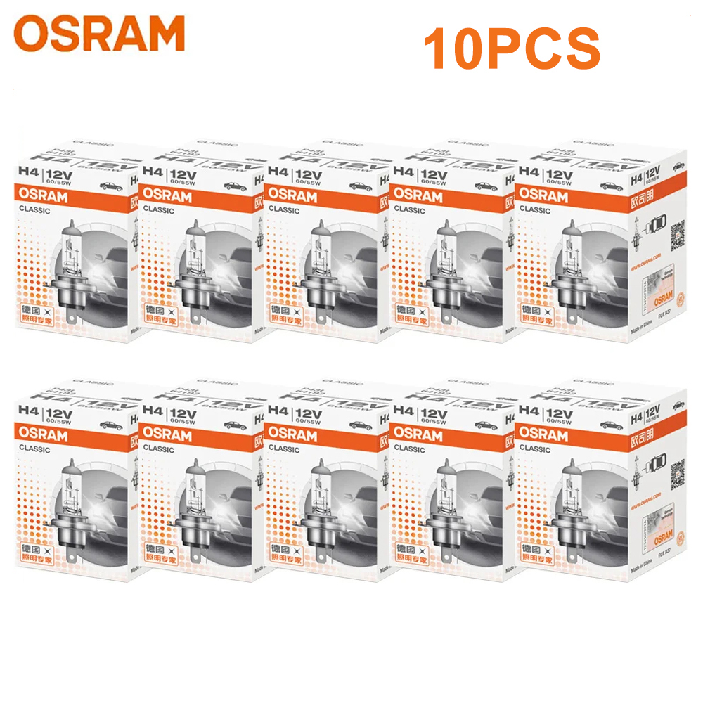 OSRAM classico 9003 HB2 H4 64193 P43t faro standard lampada alogena 12V 60/55W 1650/1000lm 3200K originale Ciao/lo trave HAL: Blu profondo