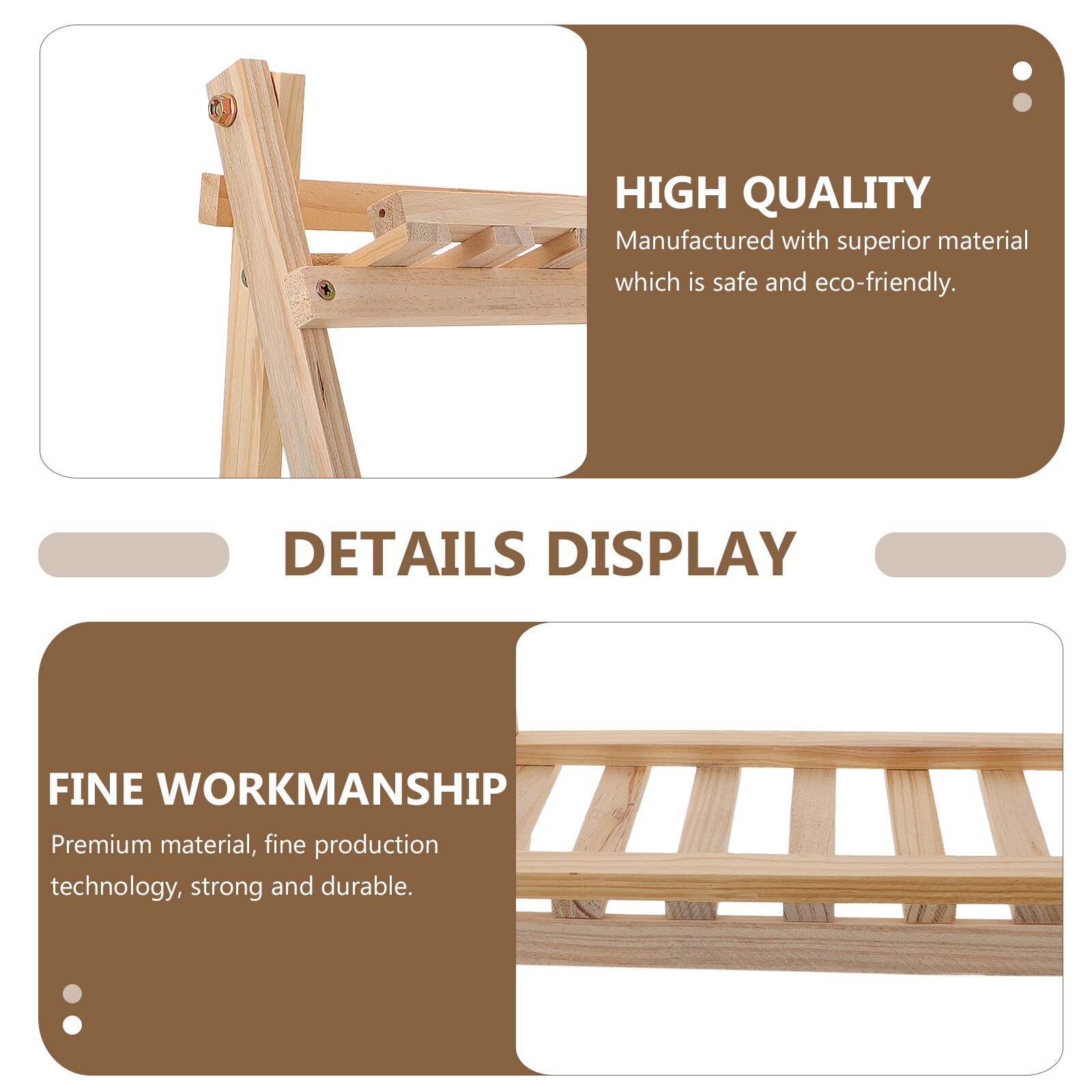 1 Pc Multi-layer Bloempot Beugel Houten Potplant Houder Schoenenrek