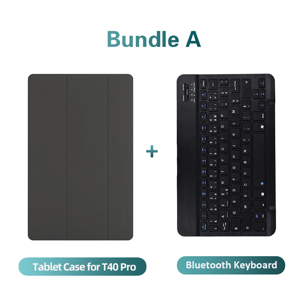 Teclast T40 Pro Mini Bluetooth Wireless Keyboard With Tablet Case Rechargeable Keyboard For Tablets Ipad Smartphone Laptop: Default Title