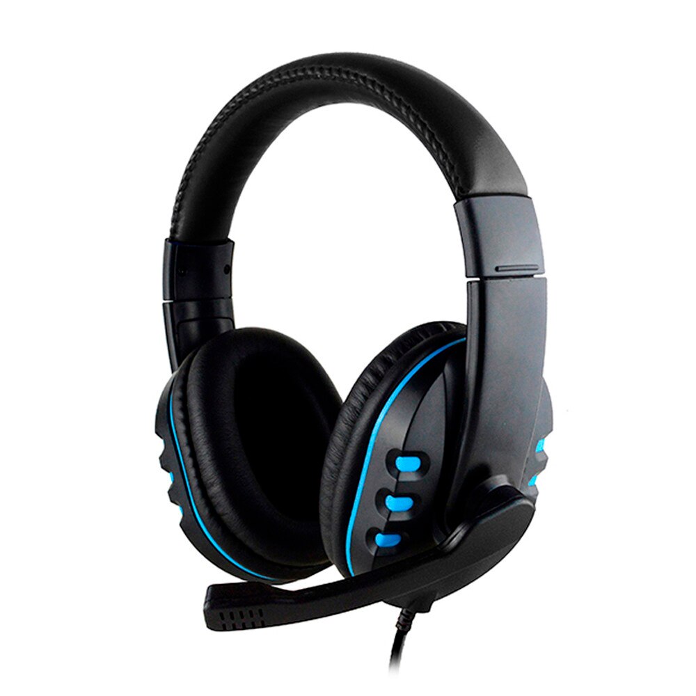 Compact Stylish Gaming Headset Voice Control Wired HI-FI Sound For PS4 Black#T2