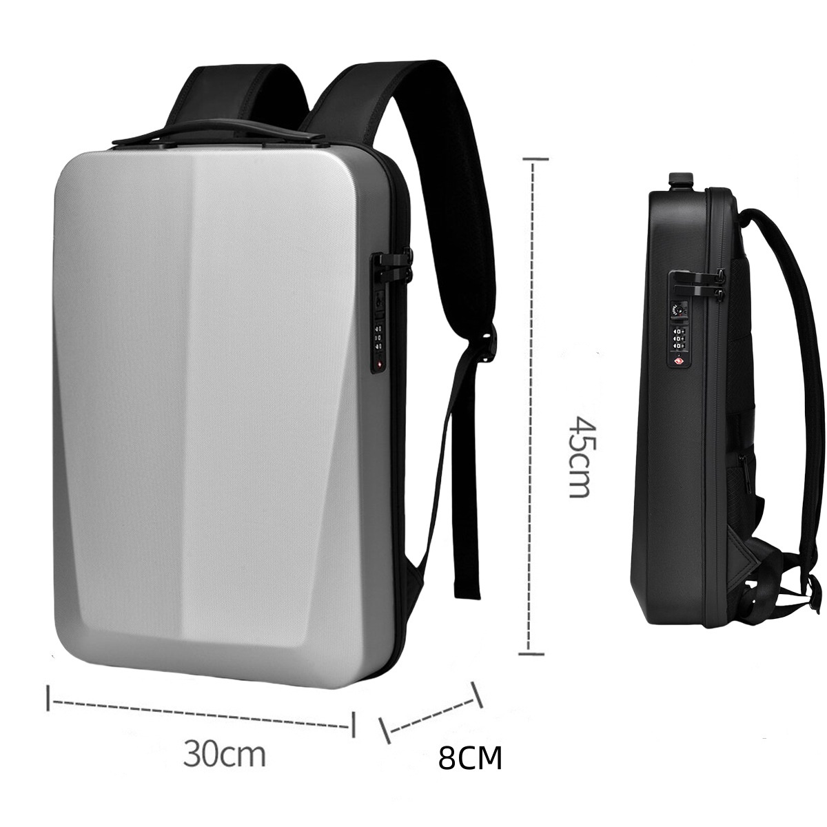 Zaino Porta Computer USB Grande Capacità – Nylon, Per Uomo E Donna, Scomparto Imbottito Per Laptop 15.6 Pollici