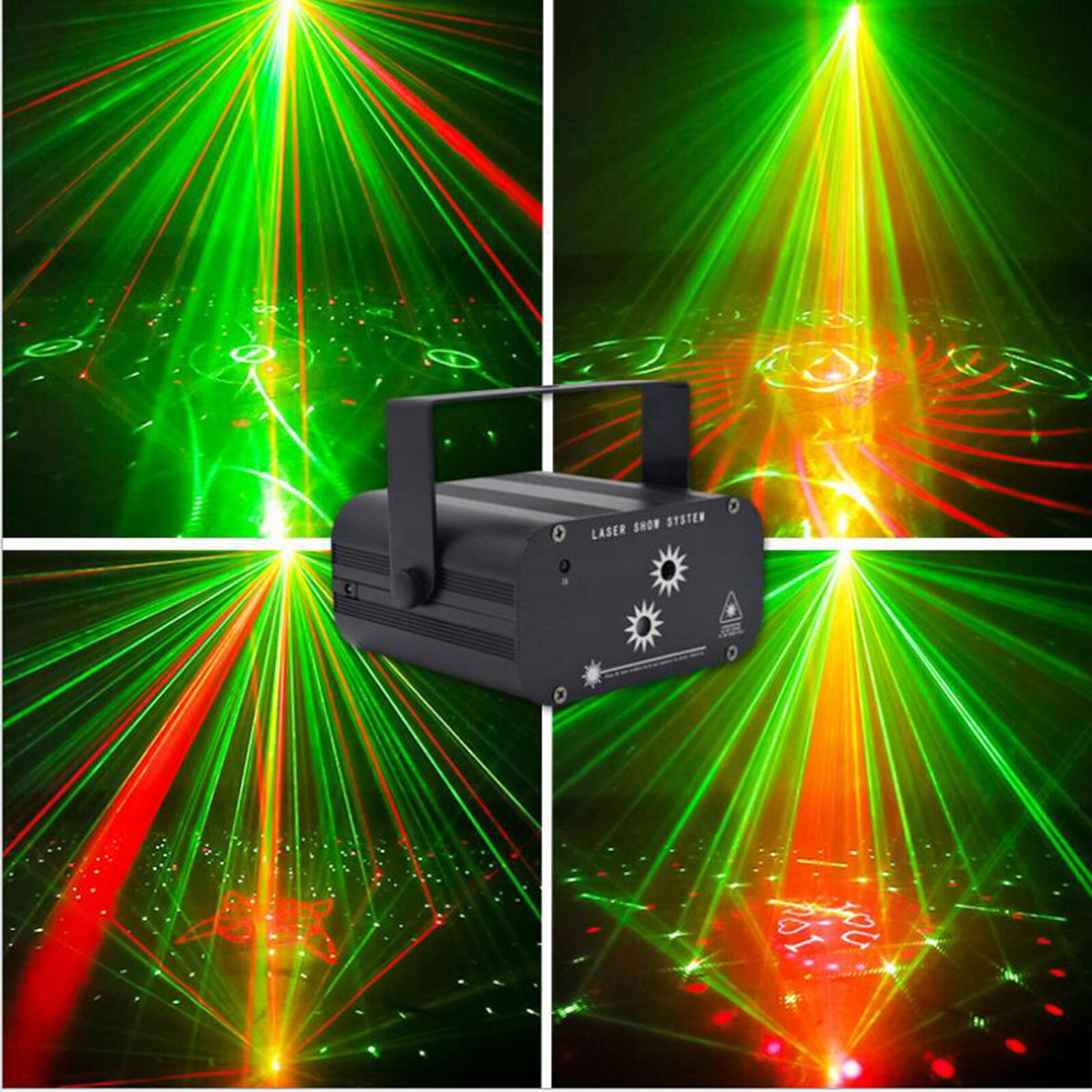 48 Patterns DJ Projector Stage Lights LED RGB Ligh... – Grandado