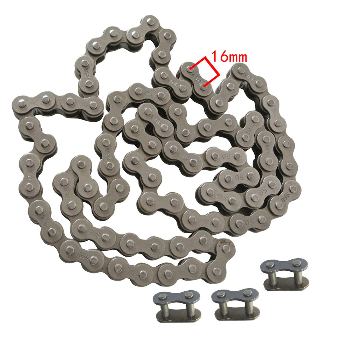 Motorcycle Chain 530 X 110L & 3 x chain link Fit ATV Quad Pit Dirt Bike With 1 Master Link: 520-88L