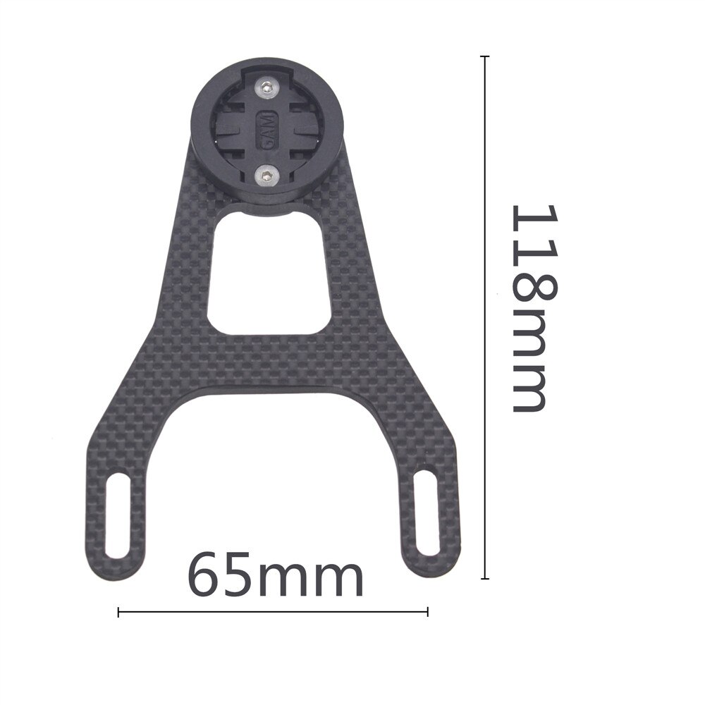 Soporte de fibra de carbono para ordenador de bicicleta, soporte para manillar 5D, GPS, para Garmin, iGPSPORT, Blackbird, la mayoría de GoPro: Default Title