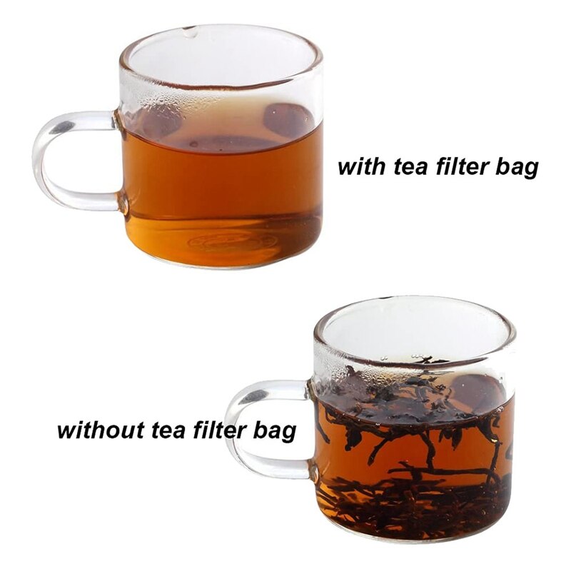 400 Pack Disposable Drawstring Tea Filter Bags Safe & Natural Unbleached Paper Tea Infuser Drawstring Empty Bag for Loose Leaf T