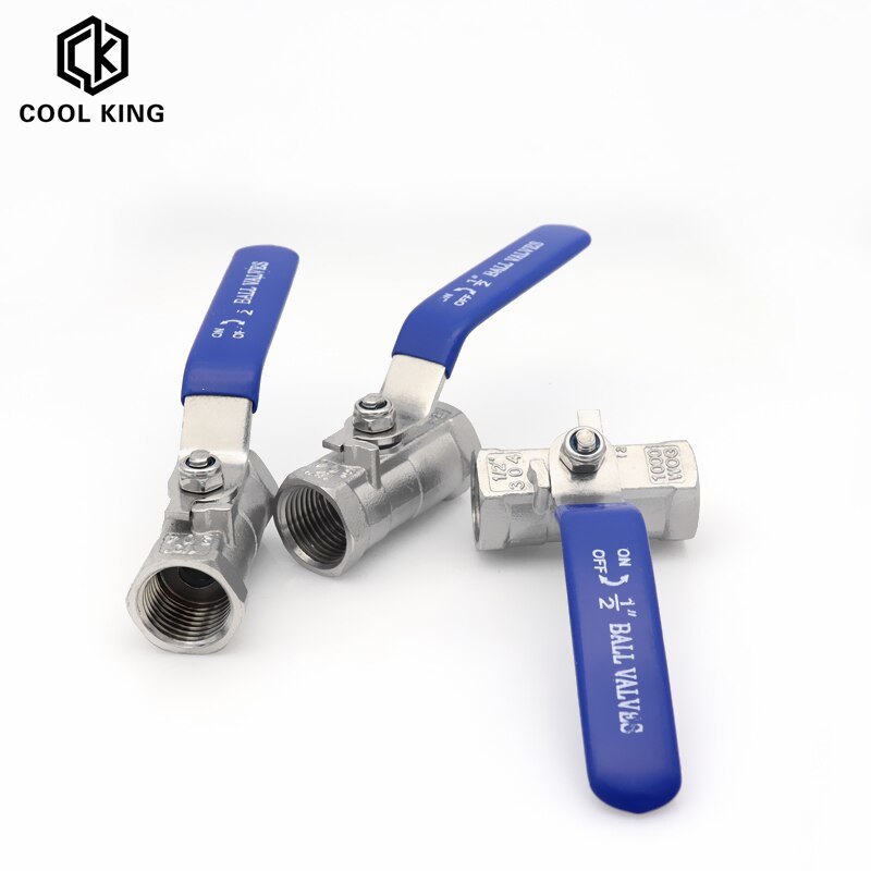 Dn8 dn10 dn15 dn20 dn25 1pc kulventil invändig gängad rostfritt stål kulventil  ss304 bsp 1/4 " 3/8 " 1/2 " 3/4 " 1 " 1-1/4 " 1-1/2 "