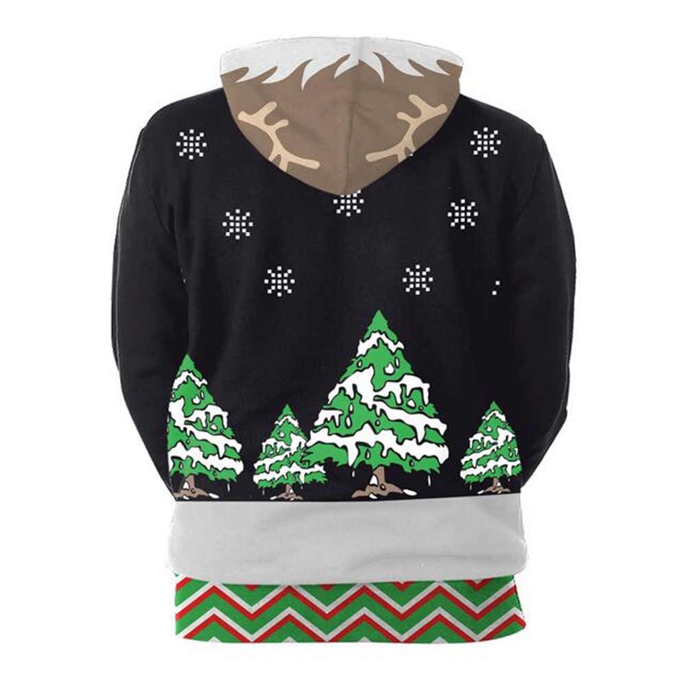 Christmas Reindeer Hoodie Women - Dream Couple Top - Casual Wear - Flexible Fit
