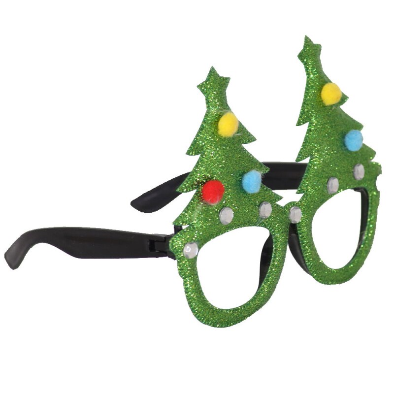 joyeux noël lunettes père noël bonhomme de neige lunettes mignon dessin animé cadre décorations pour la maison pour le nouvel an noël enfants