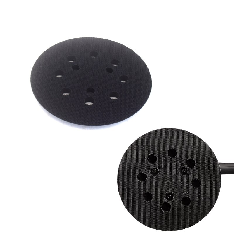 2 Packs 5" Inch 8 Holes Hook Loop Sanding Pads 3 Nails Replacement Backing Plates for Makita Electric Orbital Sanders Polisher