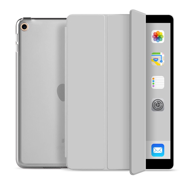 Case Voor Ipad 9.7 Slim Magnetische Flip Stand Smart Cover Voor Ipad 6th 5th Generatie Case A1893 A1954 a1822 A1823 Funda: Gray