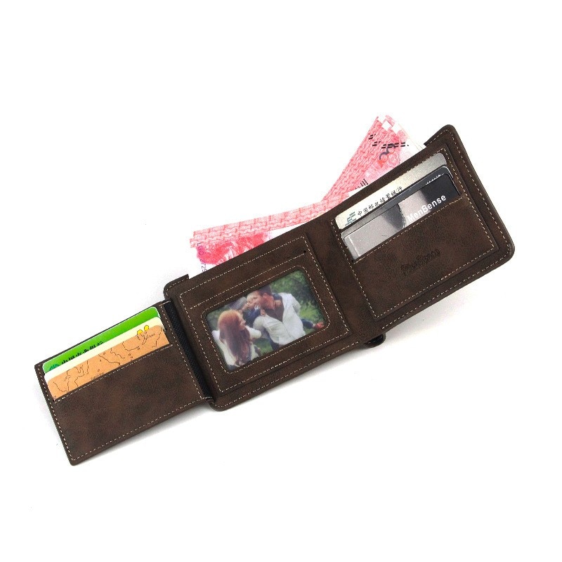 Mannen Korte Portemonnee Lederen Portfel Portefeuilles Portemonnees Pocket Multi-Card Kaarthouder Mannelijke Multifunctionele Carteira Masculina Portemonnee