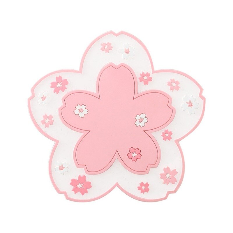 Cherry Blossom Isolatie Tafel Mat Familie Kantoor Anti-Skid Thee Cup Melk Mok Koffie Cup Bureau Pad