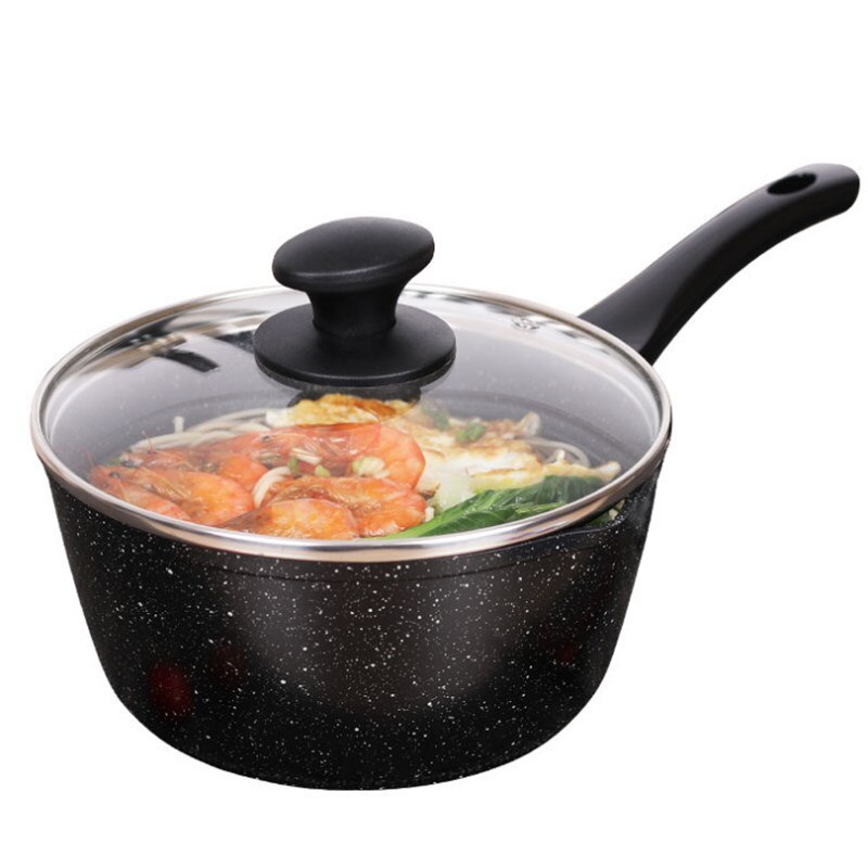 Japanse Huishoudelijke Maifan Stone Kleine Melk Pot Non-stick Hete Melk Pot Doet Non-stick Mini Soeppan inductie Kookplaat Universele: 18cm