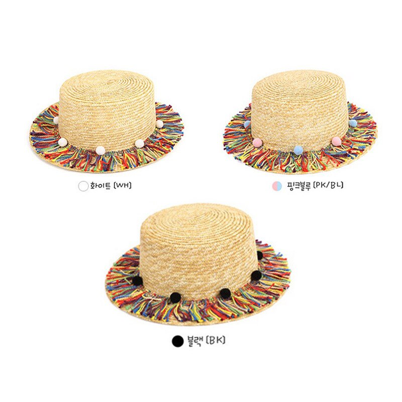 Barns strå søte hatter solhatt gutter strand tidevann vår og høst foreldre-barn koreansk jente baby stråhatt barn sommerhatt