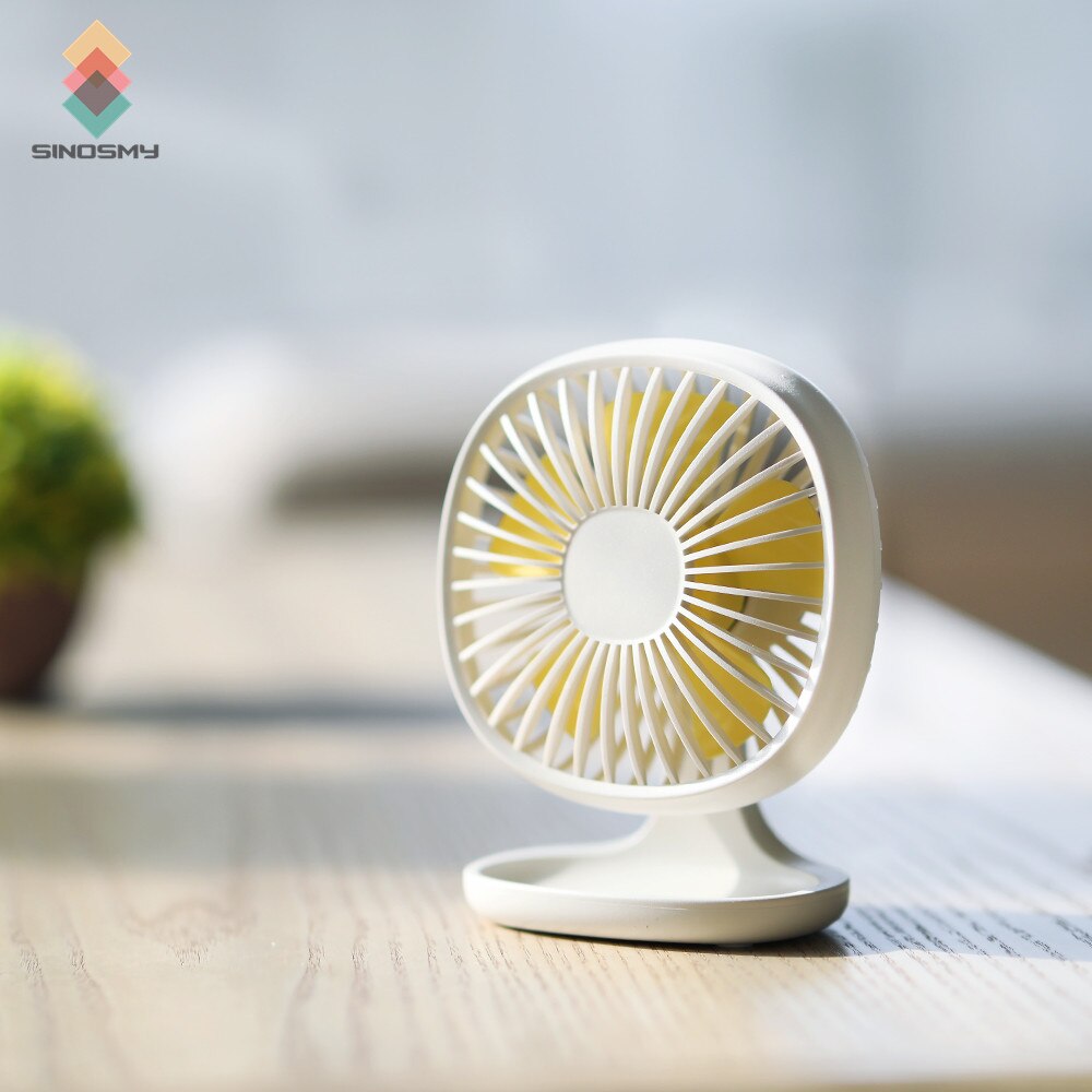 Air cooling usb fan Portable Rechargeable mini usb fan: White